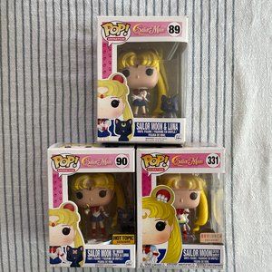 Funko POP! Sailor Moon Figures - SET OF 3 EXCLUSIVE